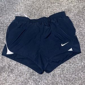 Women’s Navy Blue Running Split Shorts